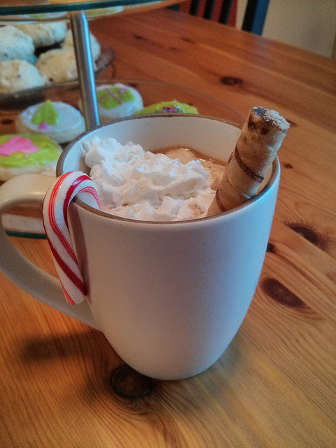 Spiked Mint Hot Chocolate or Coffee