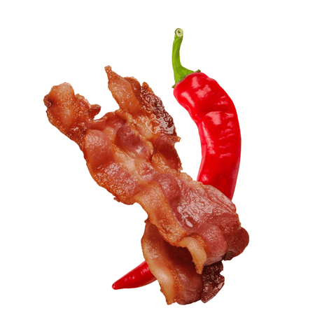 chipotle pepper and bacon strips