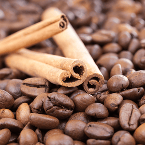 cinnamon sticks and coffee beans