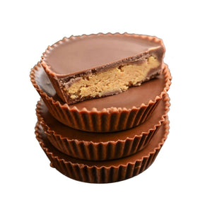 stack of chocolate peanut butter cups